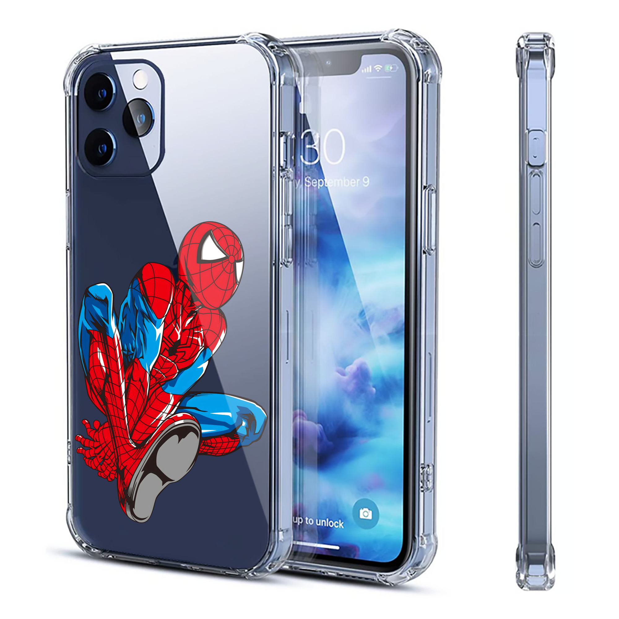 （画像用） アベンジャーズ The Avengers 【iPhone 12シリーズ対応】透明スマホケース（クリアソフトケース）
